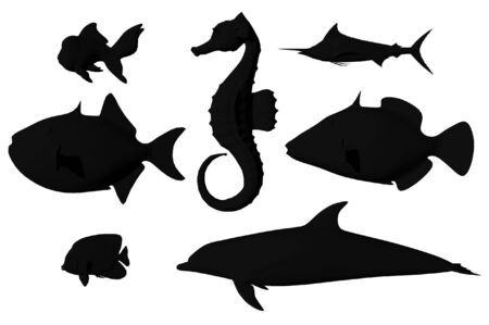 3d render of sealifeの写真素材