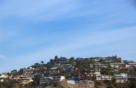 houses at laguna beach caの写真素材