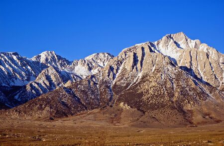 Mount Whitney and lone pine peak california usaの写真素材