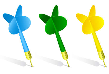 Darts illustration.のイラスト素材