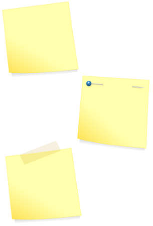 Adhesive note   illustration.のイラスト素材