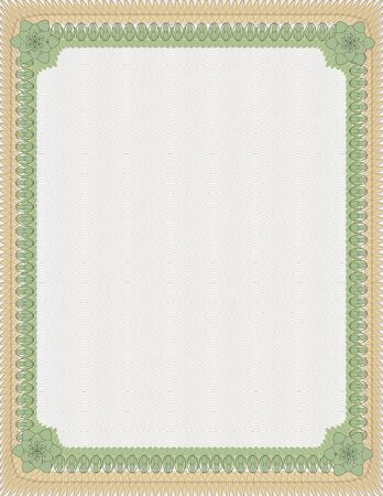 General purpose certificate designのイラスト素材