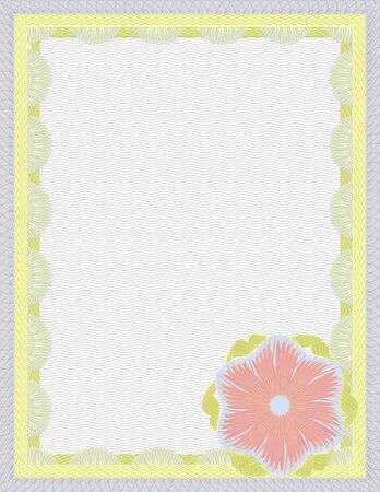 General purpose certificate designのイラスト素材