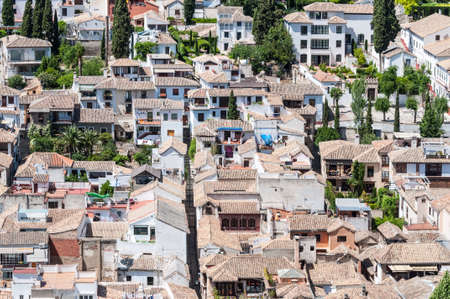 Granada seen from the Alhambra. Andalusia, Spain.の写真素材