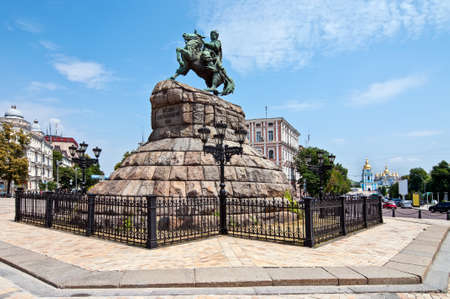 Kiev, monument Bogdan Khmelnitsky and St. Michael