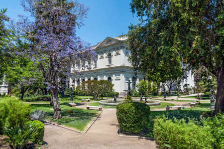 Santiago de Chile, Chile - December 2, 2012: The Former National Congress Building (Ex Congreso Nacional) is the former home of the Chilean Congress.のeditorial素材