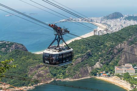 Rio de Janeiro, Brazil - December 21, 2012: Sugarloaf cable car in Rio de Janeiro, Brazil.