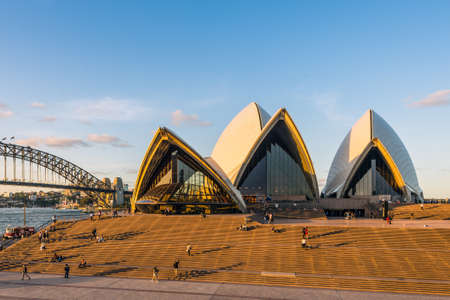 Sydney, Australia - November 7, 2014: Sydney Opera House with Harbour Bridge at Sydney, Australia....