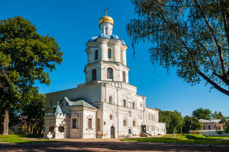 Chernihiv, Ukraine - August 28, 2016: Collegium medieval building - the first higher religious educational institution in Chernihiv, Ukraine.のeditorial素材