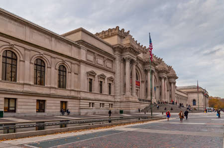 New York City, USA - November 14, 2011: The Metropolitan Museum of Art on 5th Avenue in Manhattan houses over 2 million works of art and is one of the most celebrated museums in the world.のeditorial素材