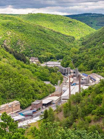 Braubach, Germany - May 23, 2016: BSB Recycling GmbH (BSB), Braubach, Germany is one of the traditional secondary lead smelters in Germany, and is also a European market leader in the production of high-grade polypropylene compounds derived from secondaryのeditorial素材