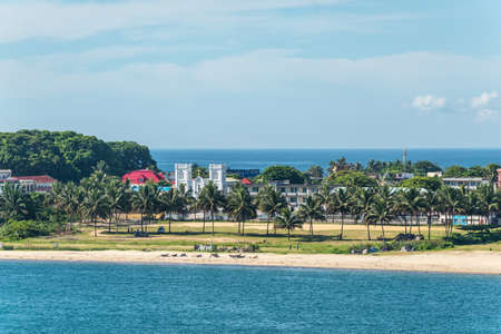 Toamasina, Madagascar - December 22, 2017: View of the city and beach in the Toamasina (Tamatave), Madagascar.のeditorial素材