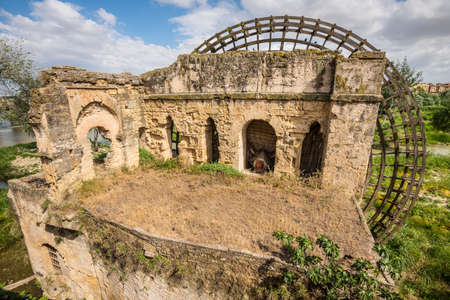 Ruins of ancient watermill in Cordoba, Andalusia province, Spainの写真素材