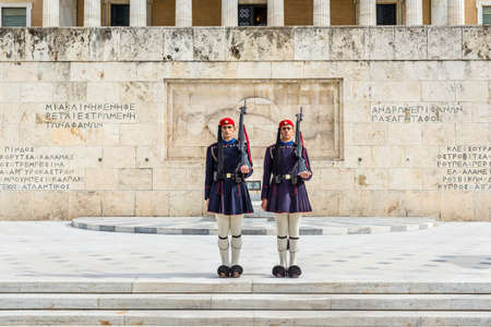Athens, Greece - November 1, 2017: Changing of the presidential guard (the so-calledのeditorial素材