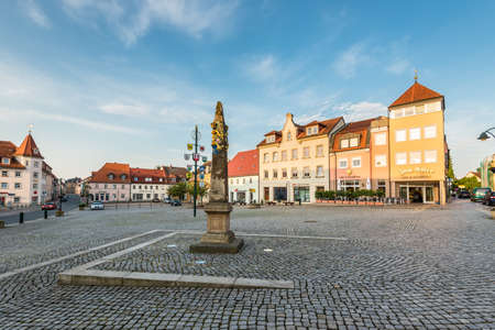 Wilsdruff, Germany - May 30, 2016: Town Square of Wilsdruff, near Dresden, Saxony, Germany. Dresden is 14 km from the town.のeditorial素材