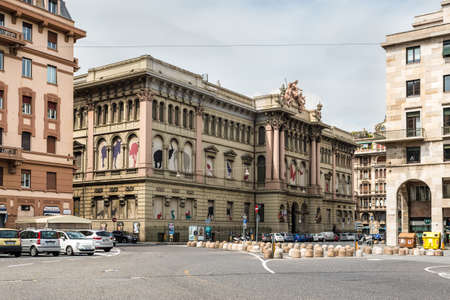 Genoa, Italy - May 14, 2017: Building of the Natural history museum (The Museo Civico di Storia...