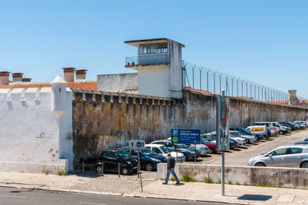 Lisbon, Portugal - May 19, 2017:  View of the old prison in Lisbon, Portugal.のeditorial素材