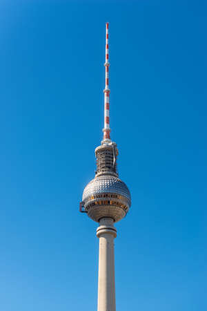 The TV Tower located on the Alexanderplatz in Berlin, Germany