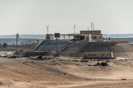 Ismailia, Egypt - November 14, 2019: Egyptian Armed Forces Theatre on the banks of the Suez Canal.のeditorial素材
