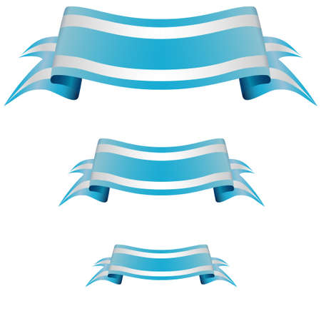 Blue banner on a white background. Vector illustrationのイラスト素材