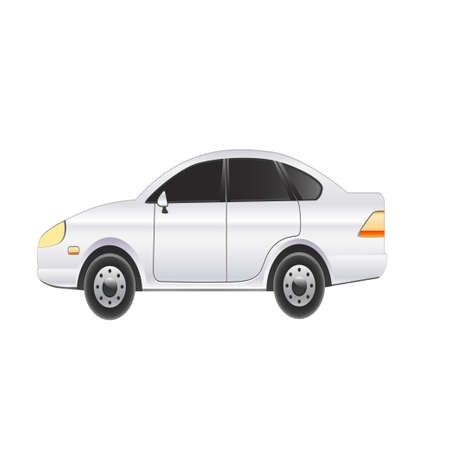 Beautiful car on a white background. Vector illustrationのイラスト素材