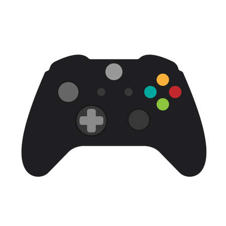 The gaming joystick by consoles. Vector illustration