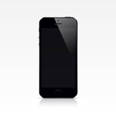 Vector Smart Phone Isolated on White Backgroundのイラスト素材