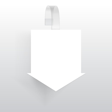 Vector Blank Wobbler with Transparent Stripのイラスト素材