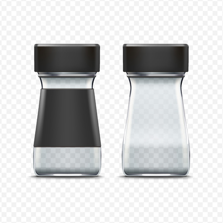 Vector Glass Empty Jar Packaging Package Isolatedのイラスト素材