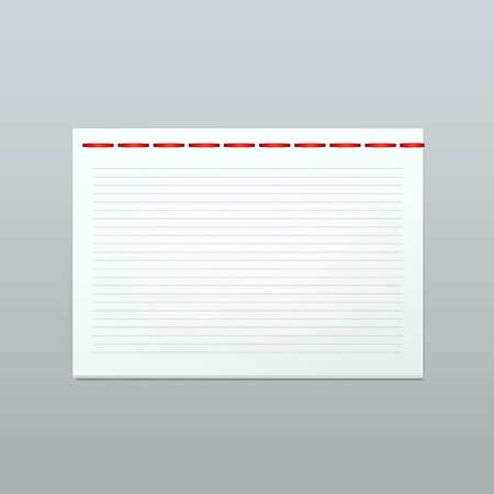 Vector White Blank Paper Note Notebook Pageのイラスト素材