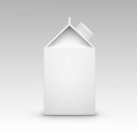Milk Juice Carton Packaging Package Box Whiteのイラスト素材