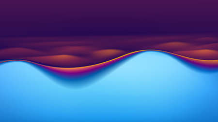 Vector Abstract Colorful Multicolored Wave Backgroundのイラスト素材