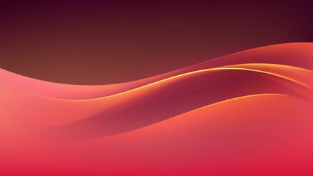 Vector Illustration of Abstract Colorful Multicolored Wave Backgroundのイラスト素材