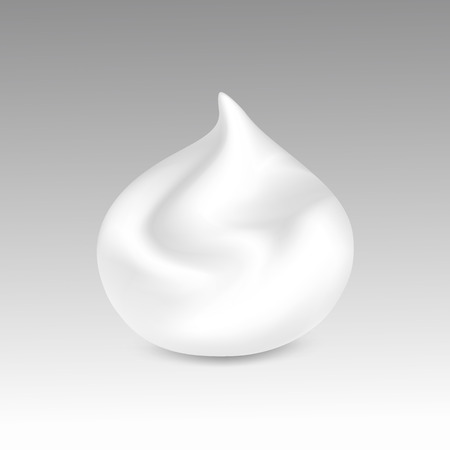 White Foam Cream Mousse Soap Lotion Isolated on Backgroundのイラスト素材
