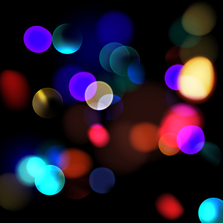 Colorful defocused lightsのイラスト素材