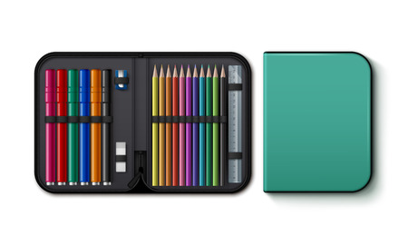 Two pansil caseのイラスト素材