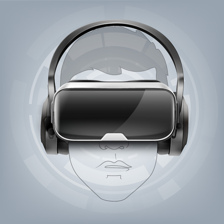 Optical head-mounted displayのイラスト素材