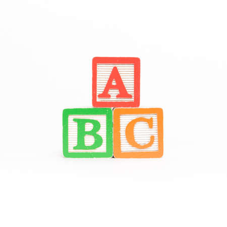 Block letter on a white background isolatedの写真素材