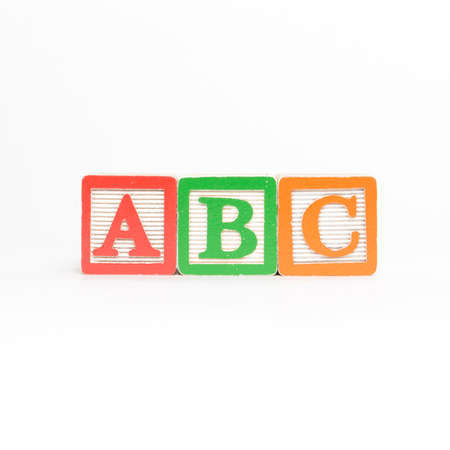 Block letter on a white background isolatedの写真素材