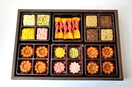Package of corean cookiesの写真素材