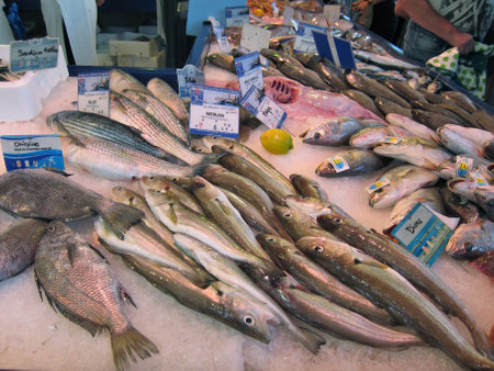 fish on marketのeditorial素材