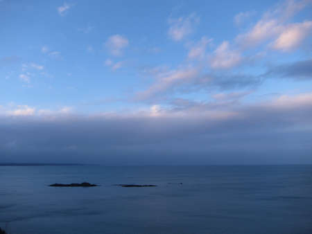 The bay of Saint-Brieuc seen from the Pointe du Roselier in PlÃ©rin