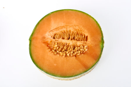 Melon on a white background