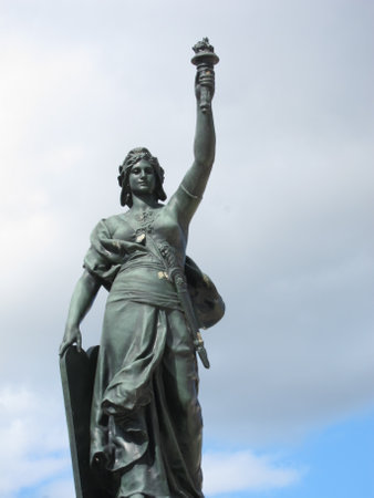 Statue of Marianne in Jonzacのeditorial素材