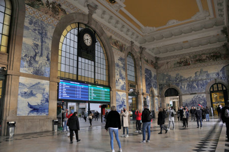 Azulejo in the Porto station