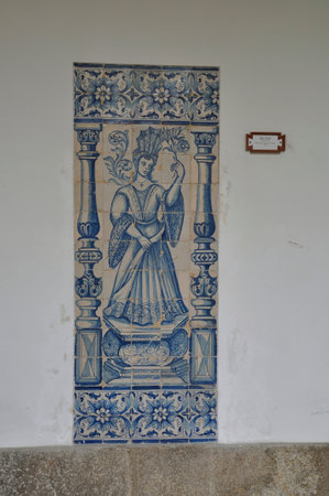 azulejo Public Library portoのeditorial素材