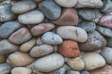 Small round shaped stones texture.の写真素材