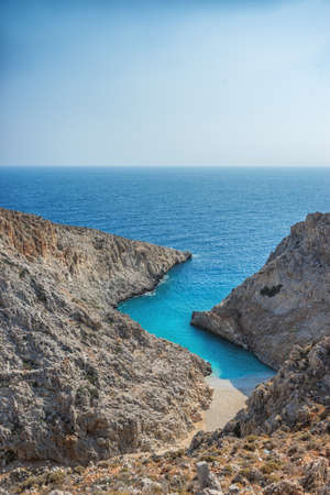 Picture of Seitan limania or Stefanou beach, Creteの写真素材