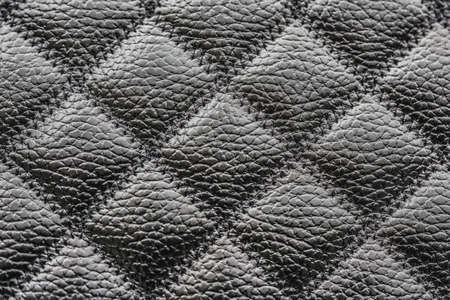 Diamon shaped leather skin texture. Close Up.の写真素材