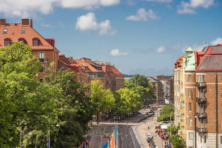 Goteborg, Sweden - July 2017: Gothenburg city overview from the ferris wheelのeditorial素材